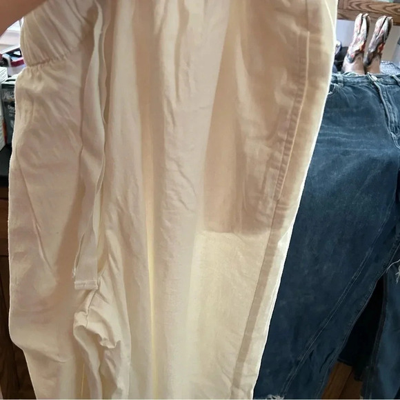 NWT Lane Bryant | Soft Linen Blend Wide Leg‎ Pant in White Cream Flowy Beachy 14 - Picture 12 of 12